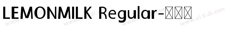 LEMONMILK Regular字体转换